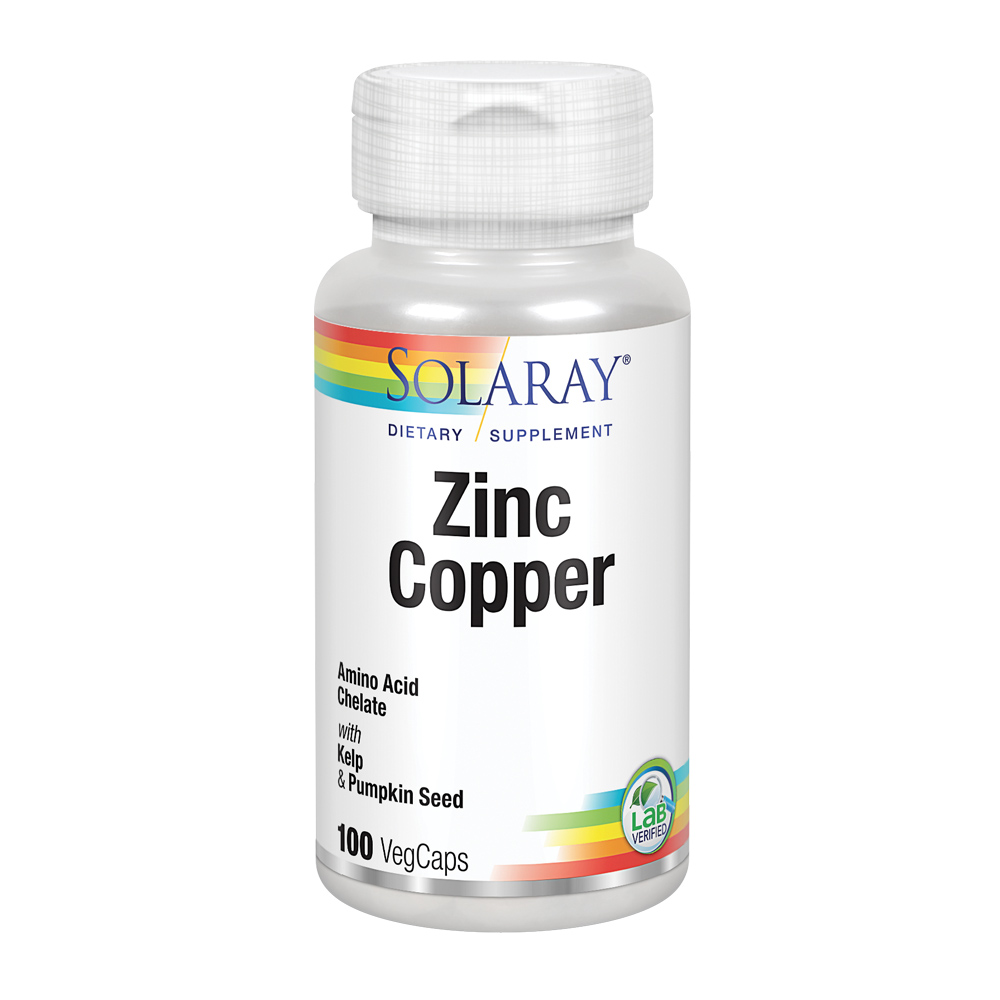 Solaray Zinc Copper, 50mg / 2mg, 100 capsules 76280471052 eBay