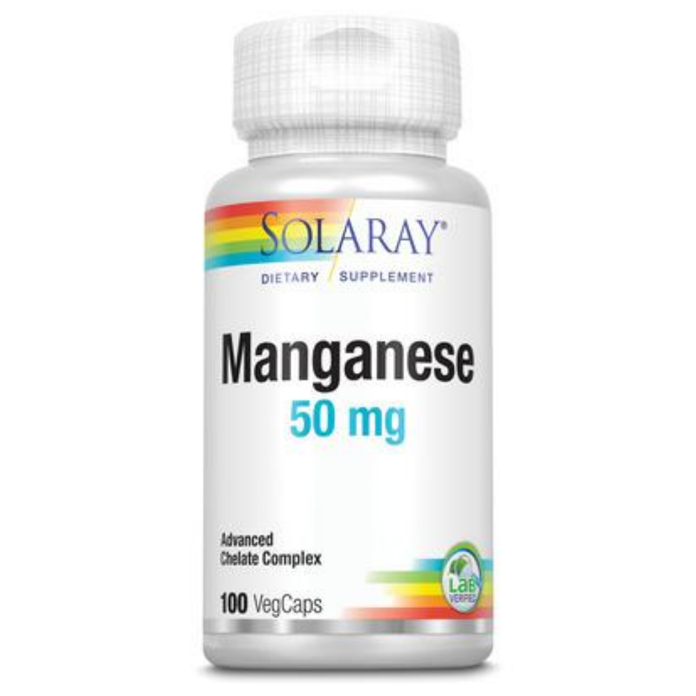 Solaray Manganese Supplement, 50 mg 100 Count 76280046502 eBay