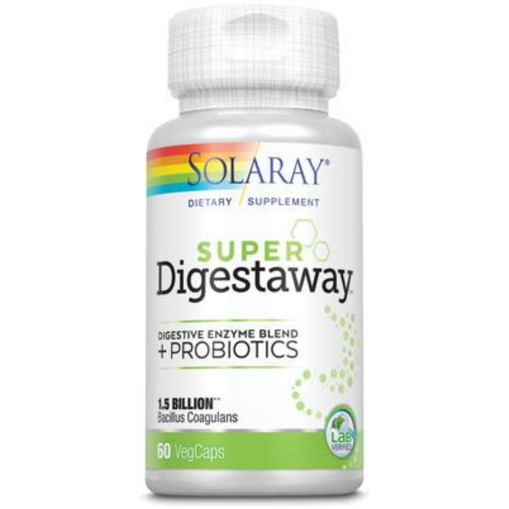 Solaray Super Digestaway + Probiotics VCapsules | 60 Count 76280274752 ...