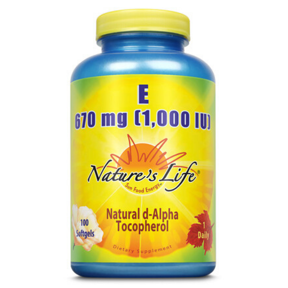 Nature's Life Vitamin E, 1,000 IU 100 ct 40647002104 eBay