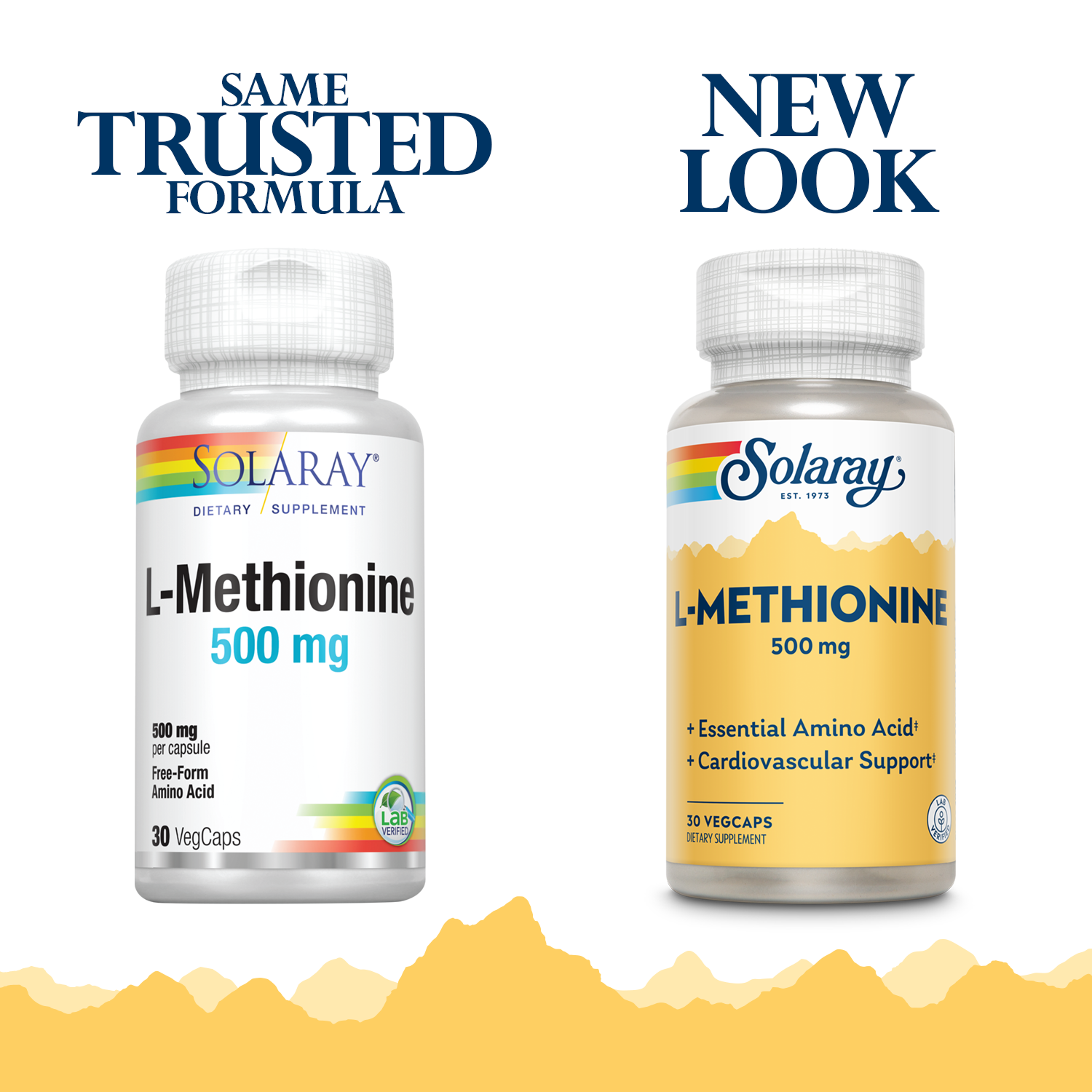 Solaray L-Methionine Supplement, 500 mg | 30 Count - Picture 2 of 2