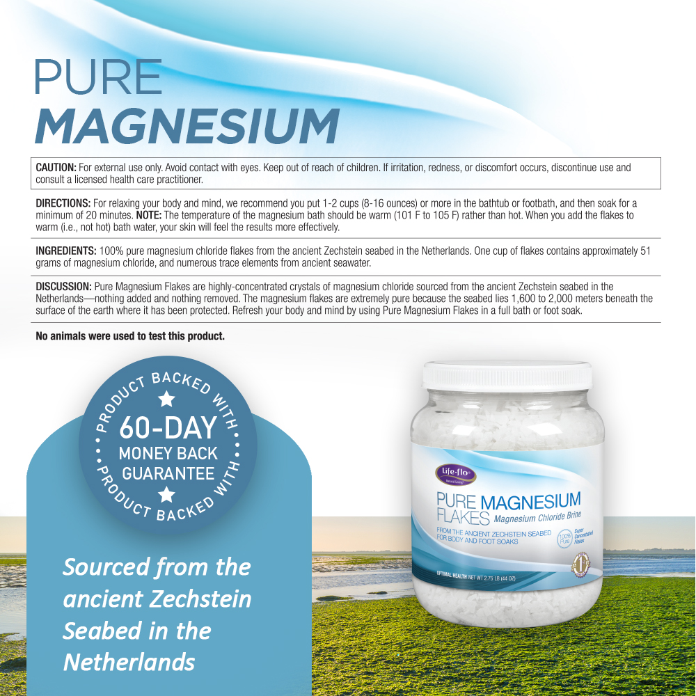 LifeFlo Pure Magnesium Flakes 44oz eBay