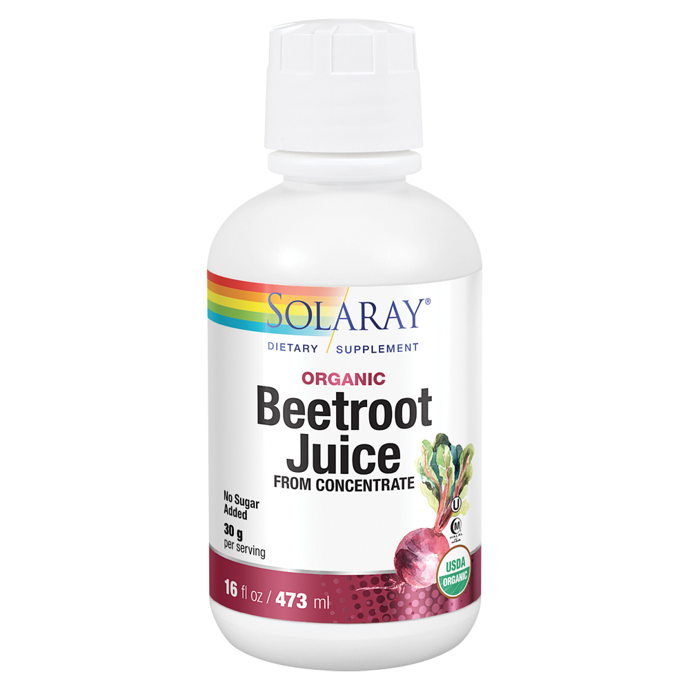 Solaray Organic Beetroot Juice from Concentrate 16 fl oz, 16 Servings