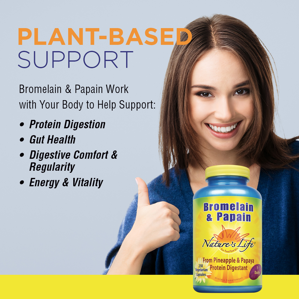 Nature's Life Bromelain & Papain Proteolytic Enzymes (100 CT) eBay