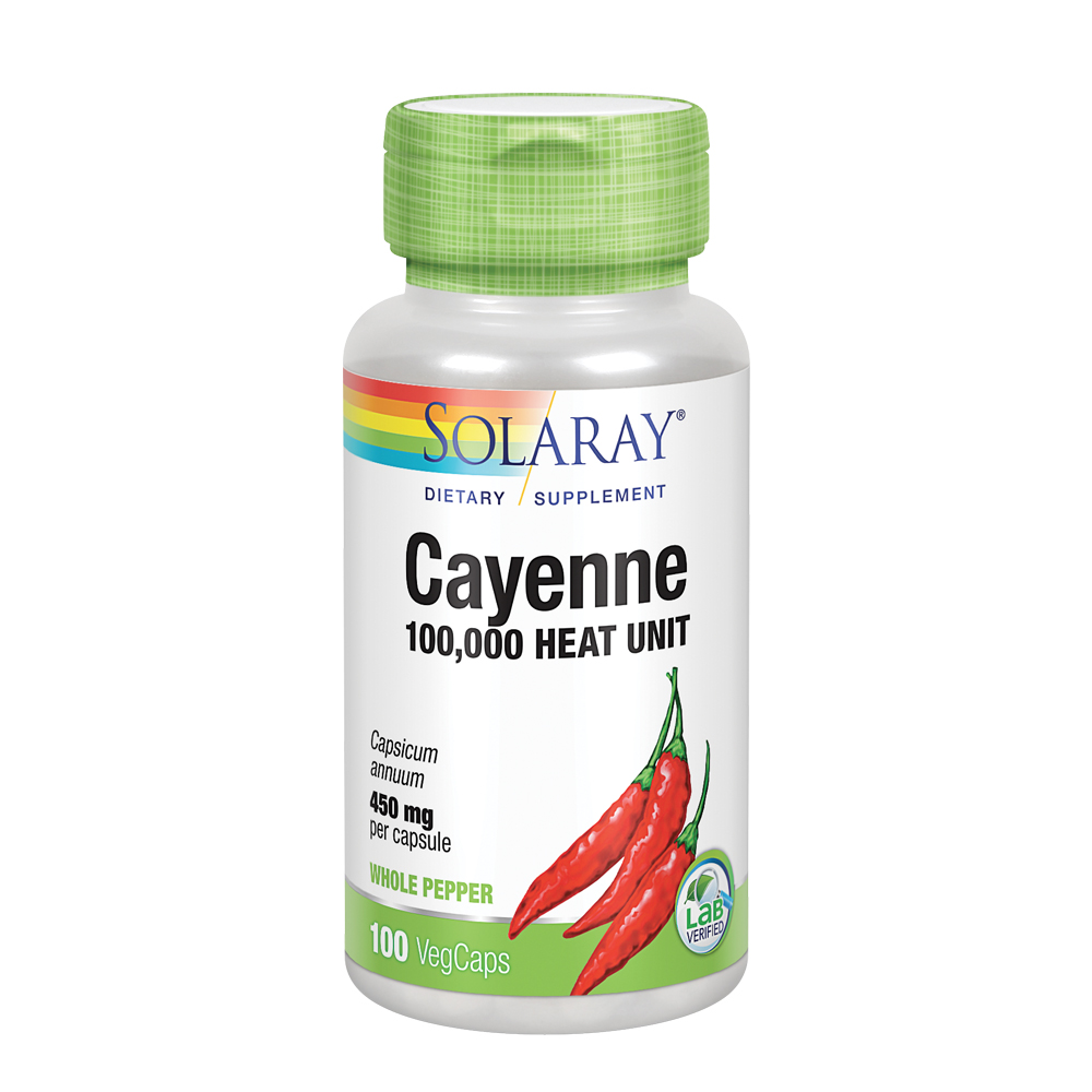 Solaray Cayenne Pepper 450 mg 100 VegCaps 76280011340 eBay