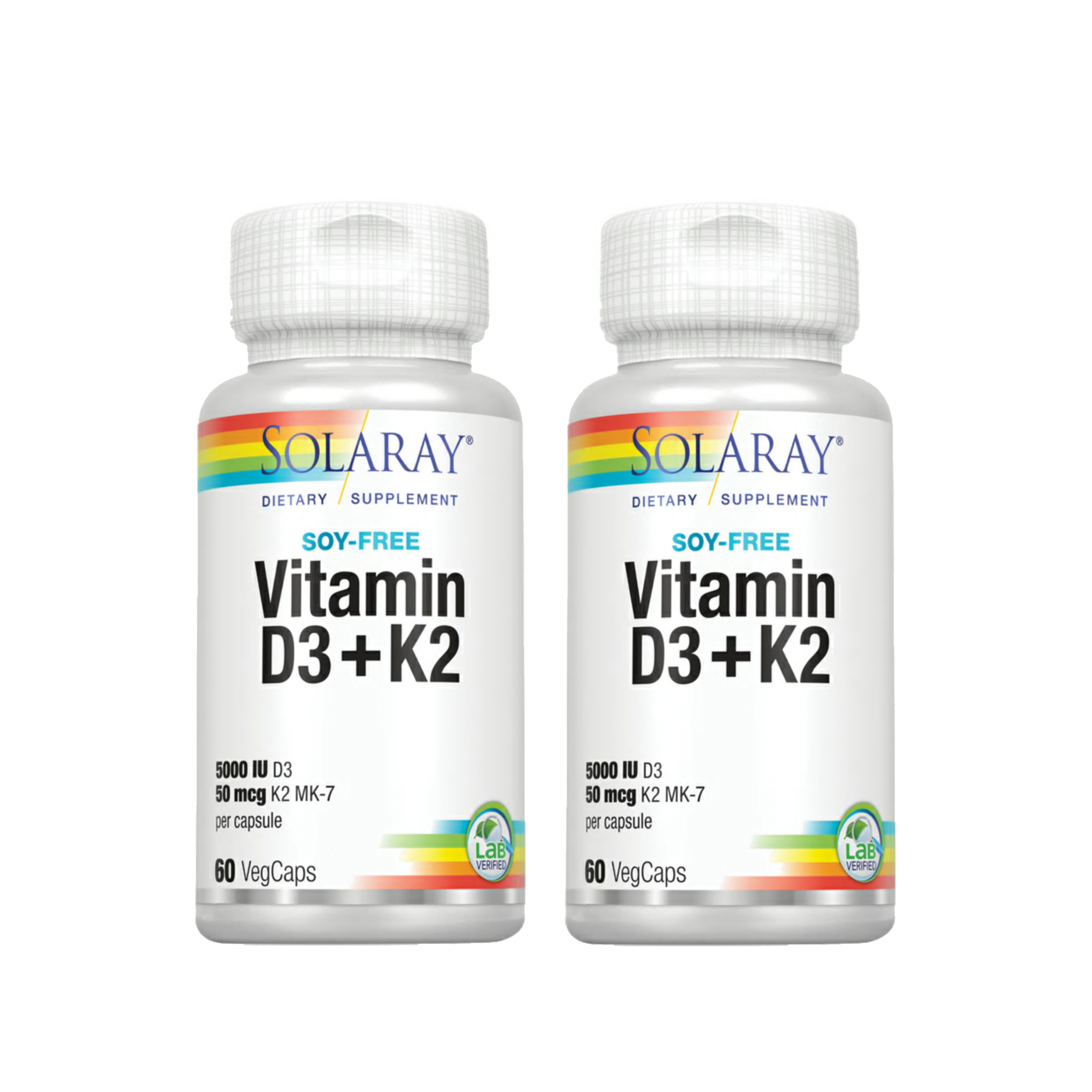 Solaray Vitamin D3 + K2 | D & K Vitamins for Calcium ...