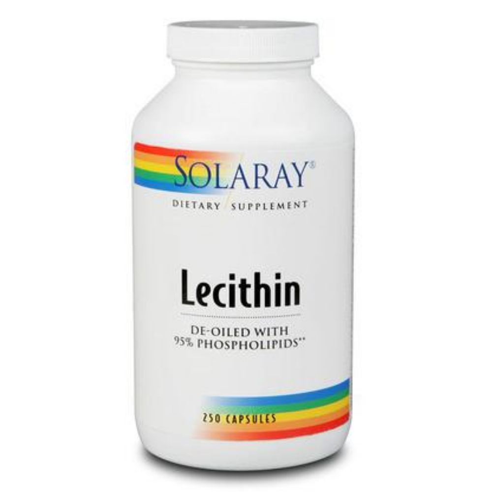 Solaray Lecithin No Oil Capsules 1000mg 250 Count 76280083019 eBay