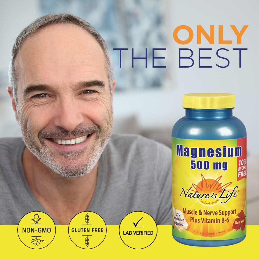 Nature's Life Magnesium 500mg High Potency (100 CT) eBay