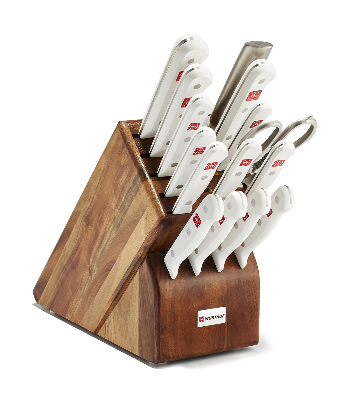 Wusthof Gourmet 16 Piece Block Set, White Handles eBay