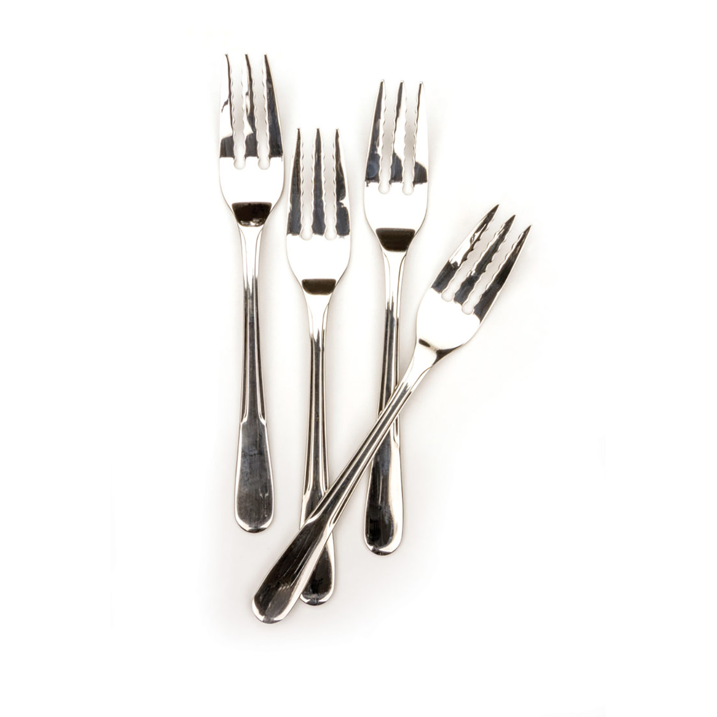 RSVP Endurance Stainless Steel Monty's Pasta Forks, Set of 4
