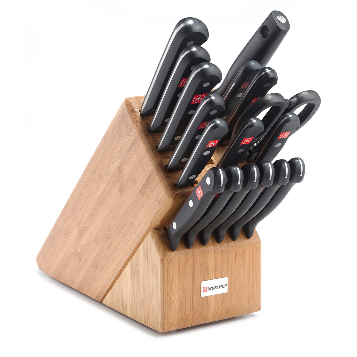 Wusthof Gourmet 18 Piece Knife Block Set, Bamboo eBay