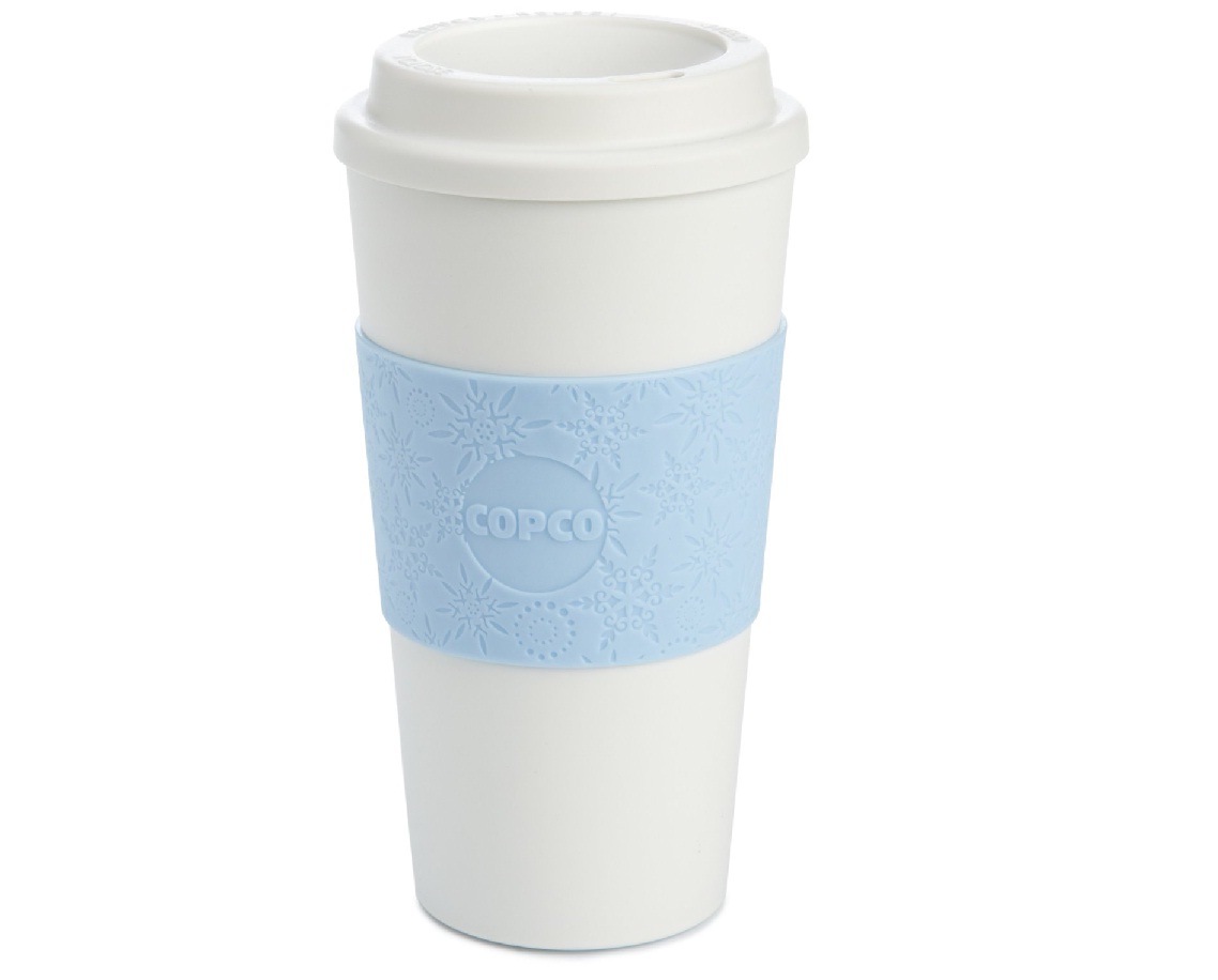 Copco Acadia Reusable 16 Ounce Travel Coffee Mug Snowflake Blue Ebay