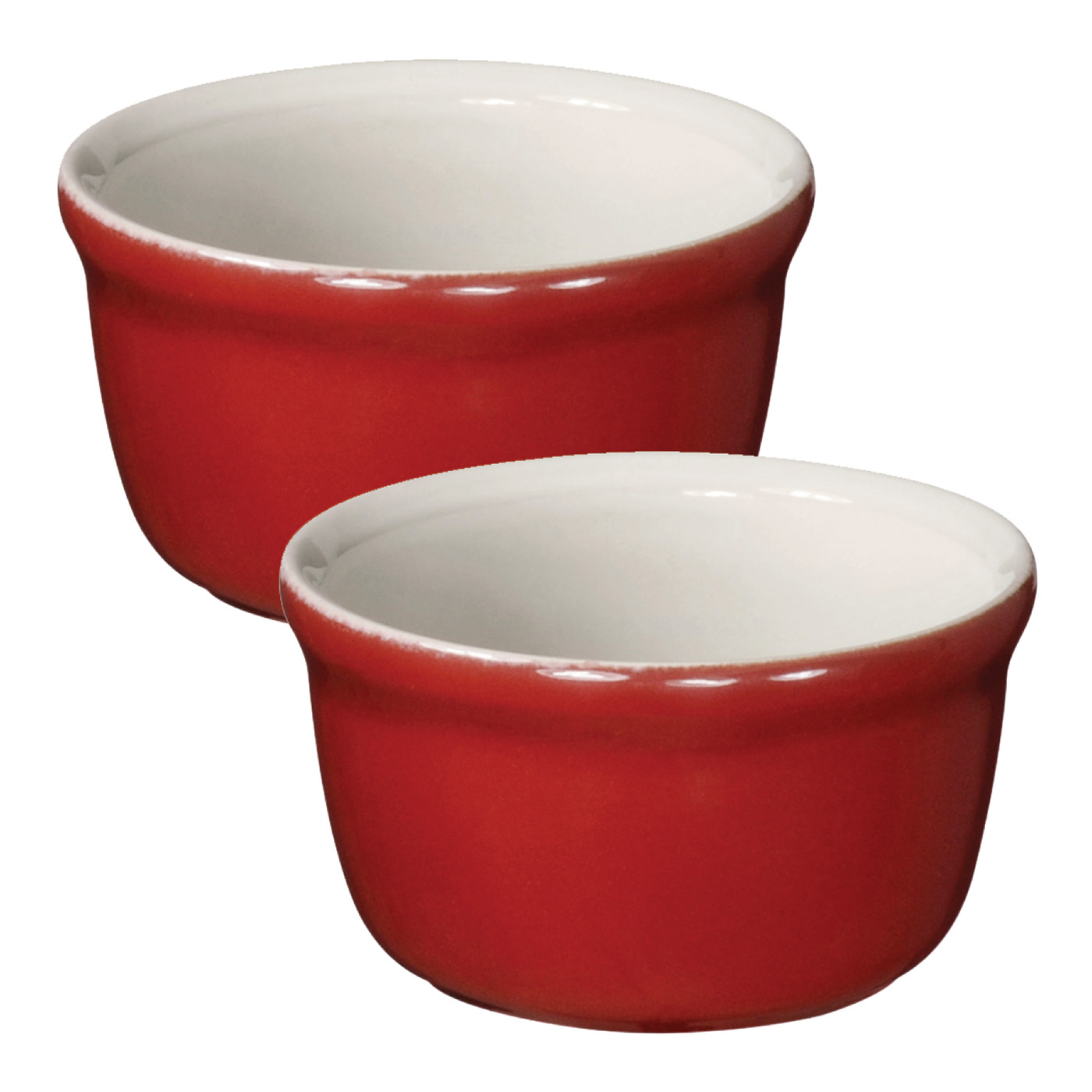 Emile Henry HR Modern Classics Ramekin Set 2, Rouge Red 3289313640203