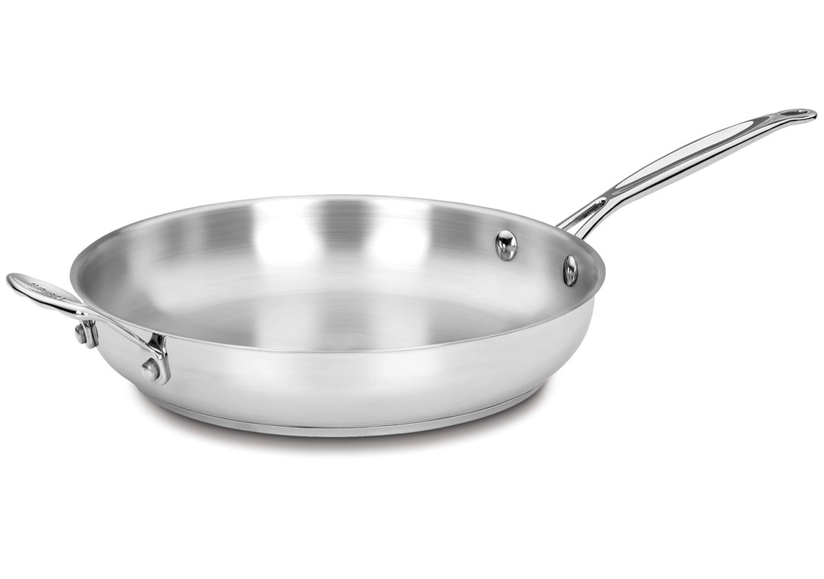 Cuisinart Chef's Classic Stainless 12 Inch Skillet Stainless Steel Fry
