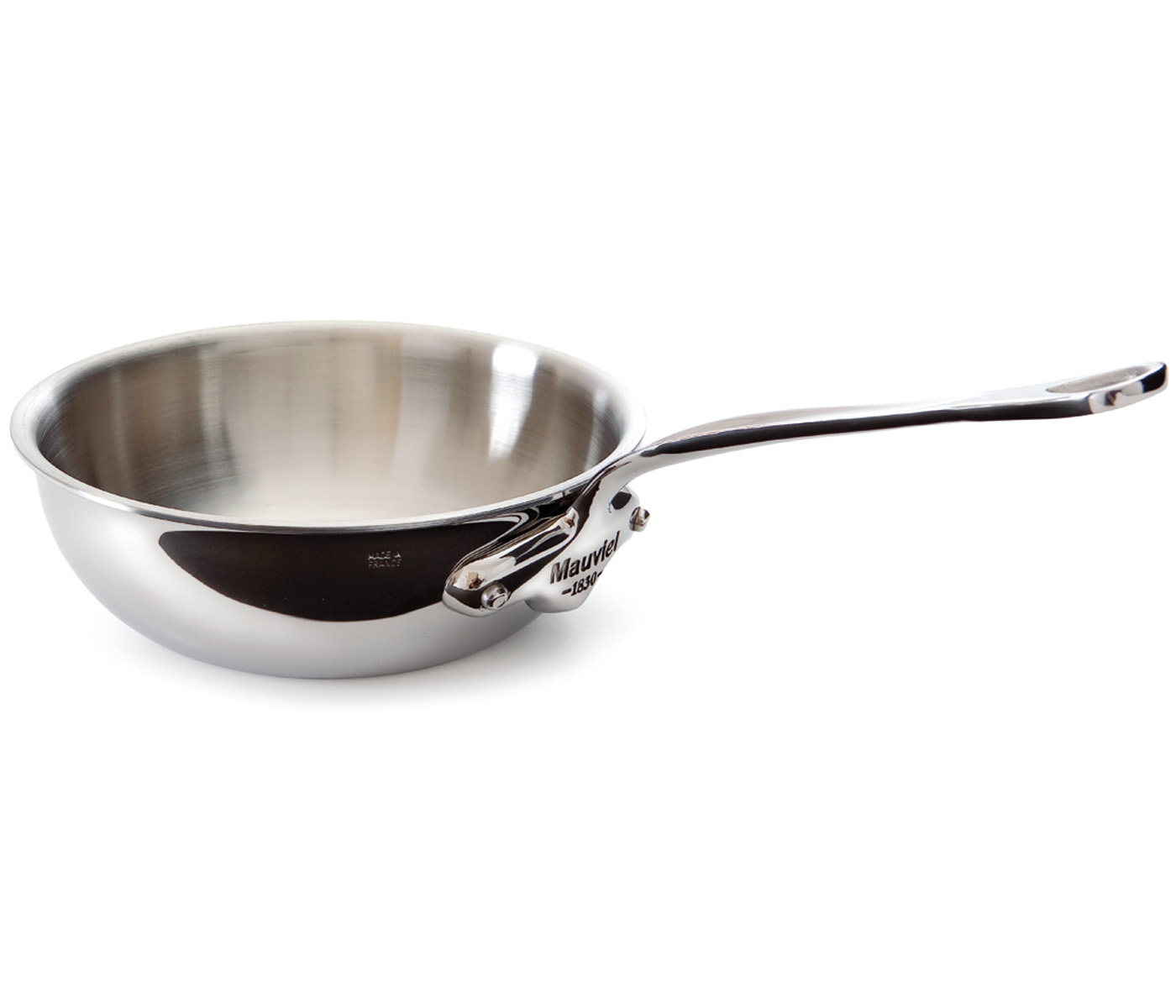 Mauviel Mcook 3 Qt Stainless Steel Curved Splayed Saute Pan Ebay 0353