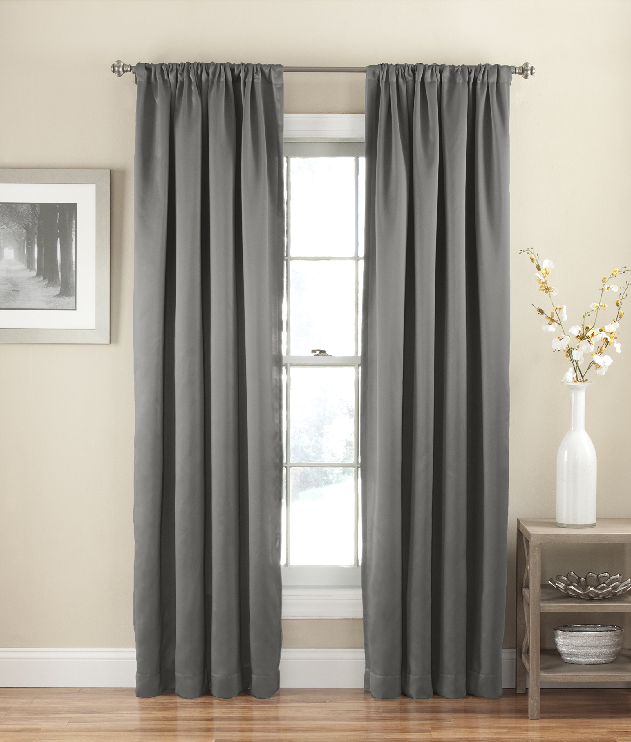 ECLIPSE Room Darkening Curtains for Bedroom - Solid Thermapanel 54" x