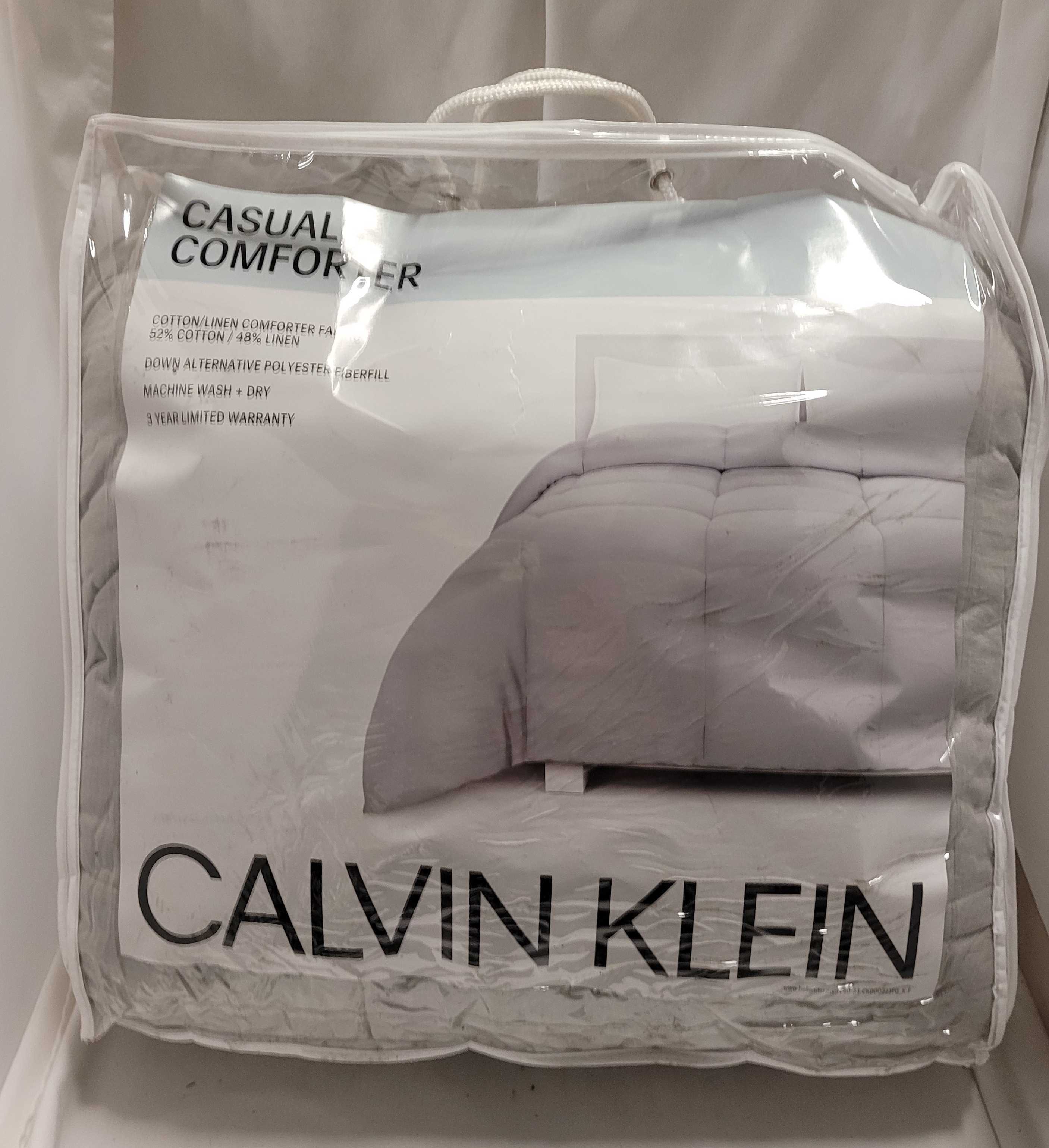 calvin klein linen blend casual comforter