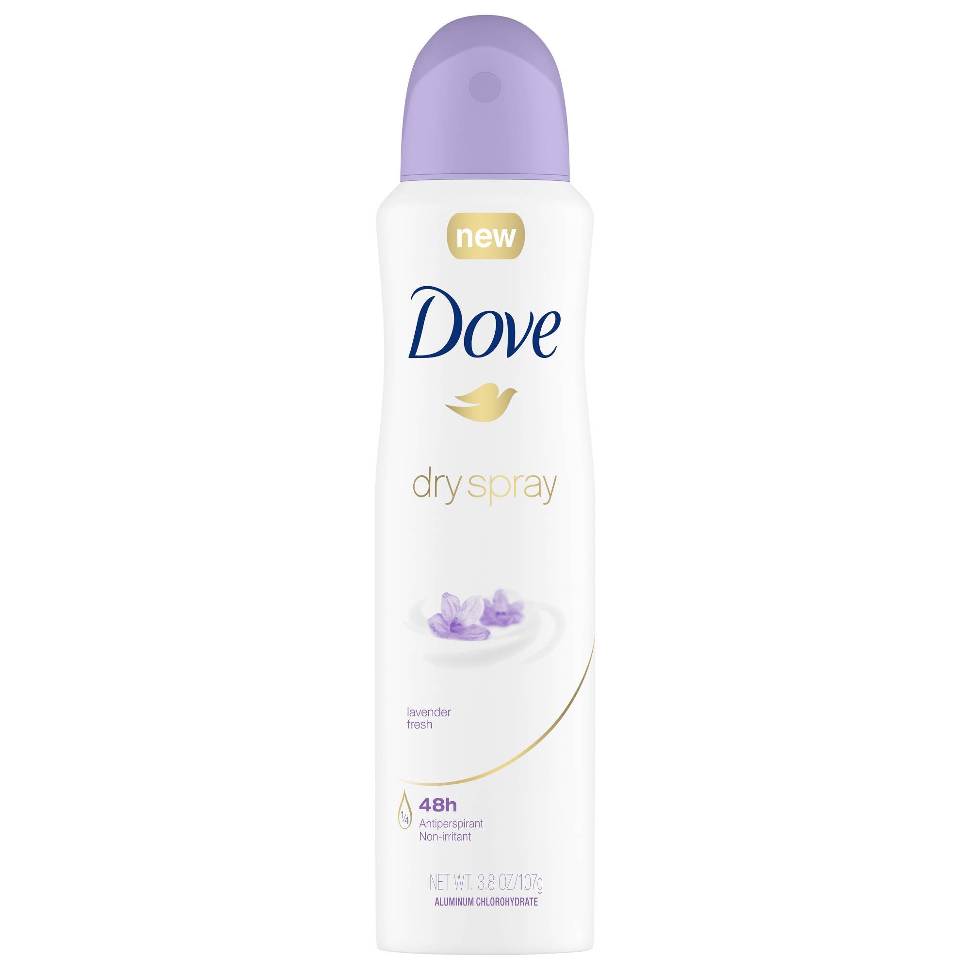 DOVE WOMENS DEO Lavender Fresh Dry Spray Antiperspirant Deodorant, 3.8 ...