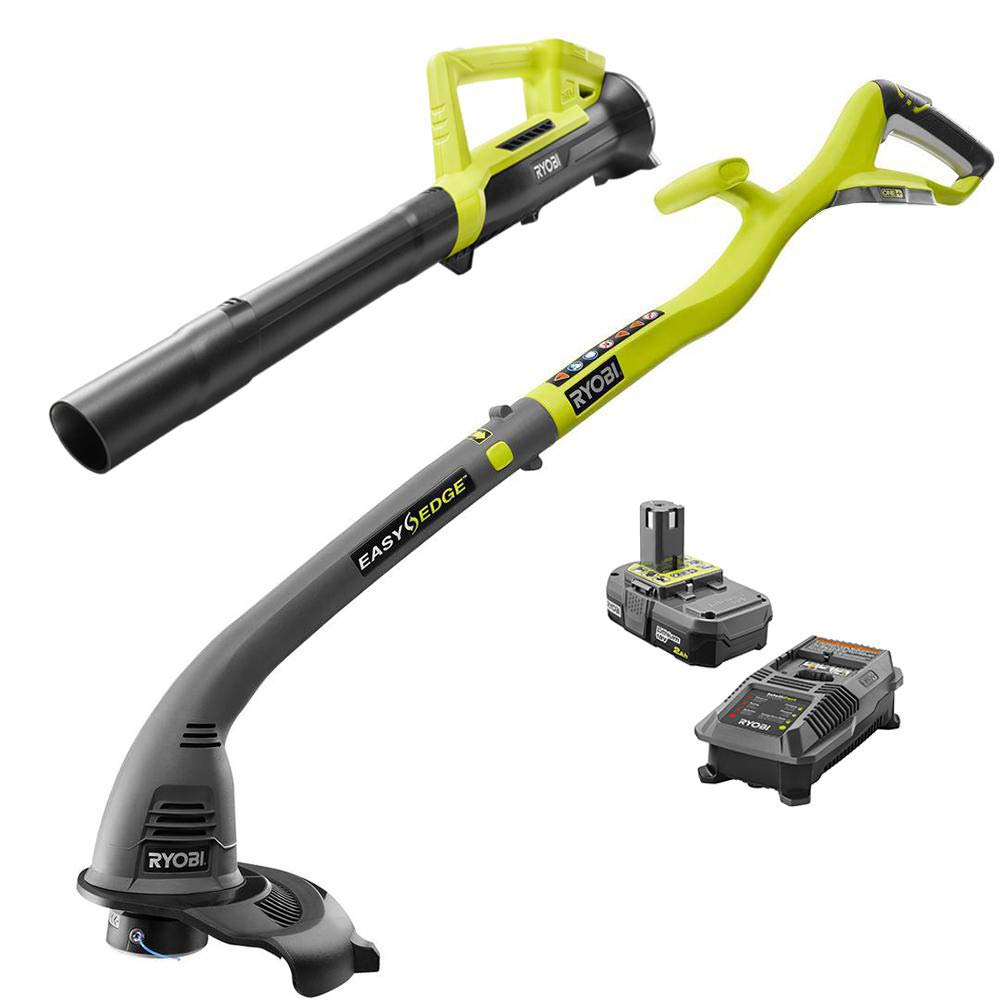 Ryobi 18V String Trimmer & Blower Cordless Kit P2036 eBay
