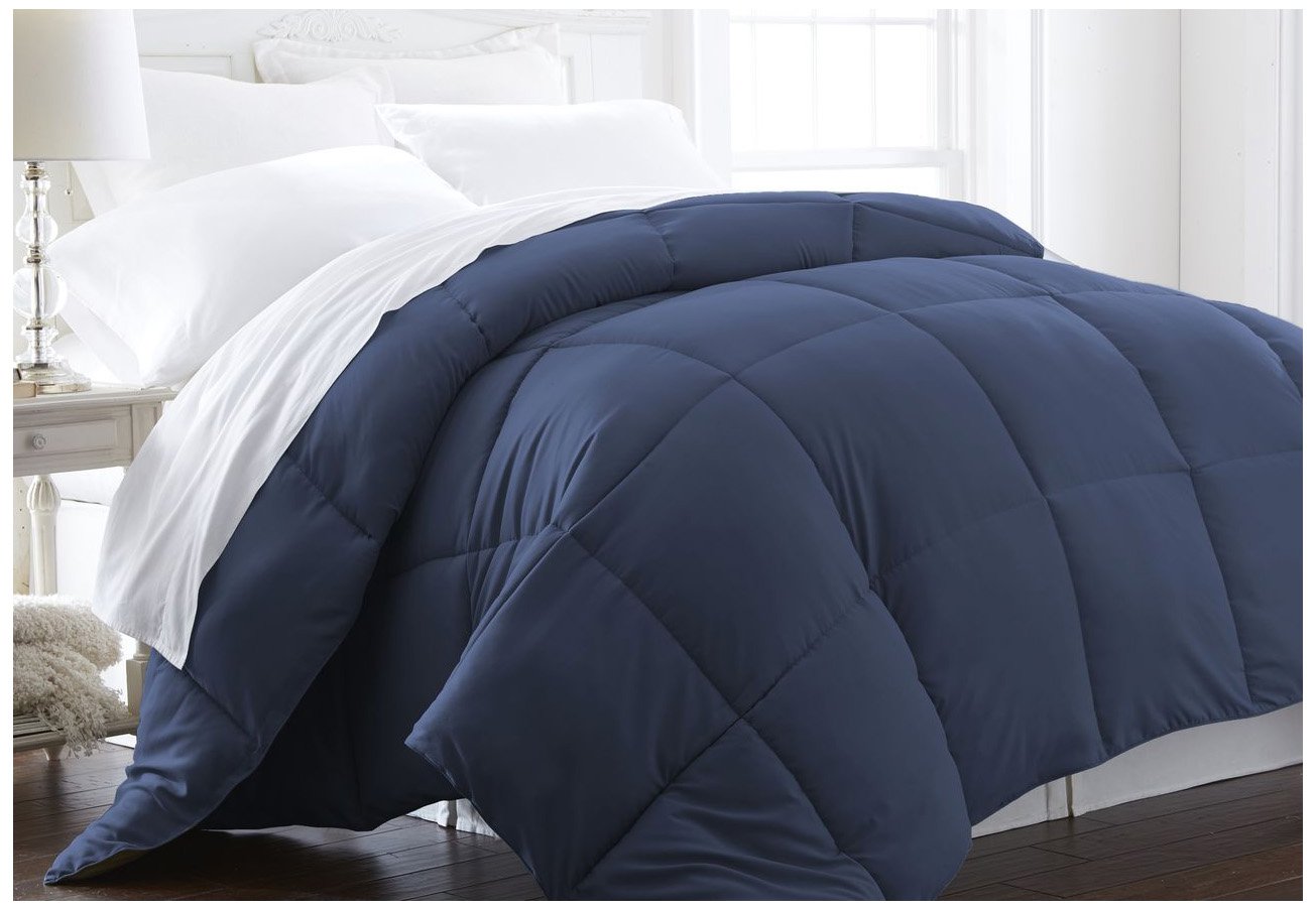 ienjoy Home Collection Premium Comforter, California King, Navy 813538023300 eBay