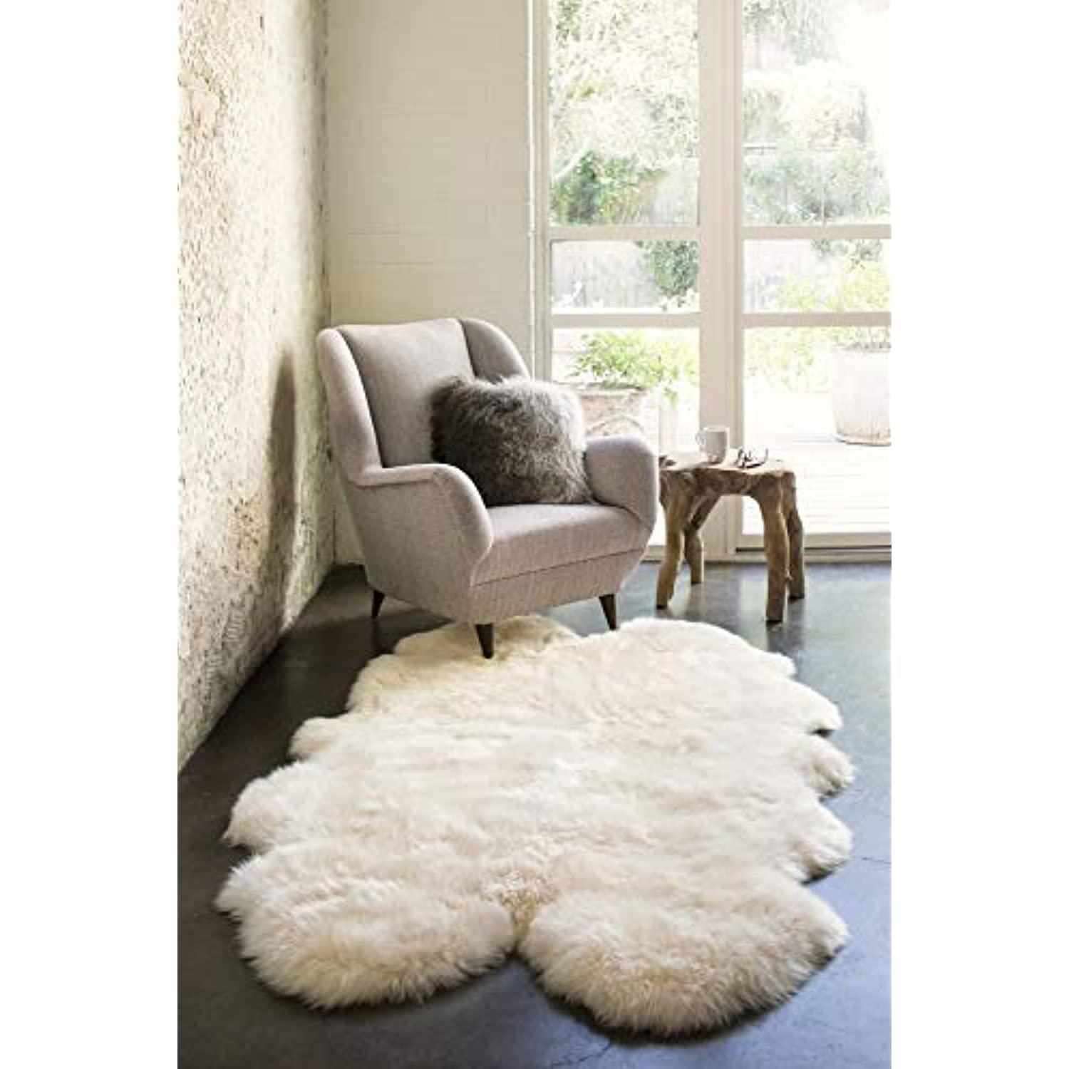 Windward Sheepskin Rug Collection Quad White 842816008487 Ebay