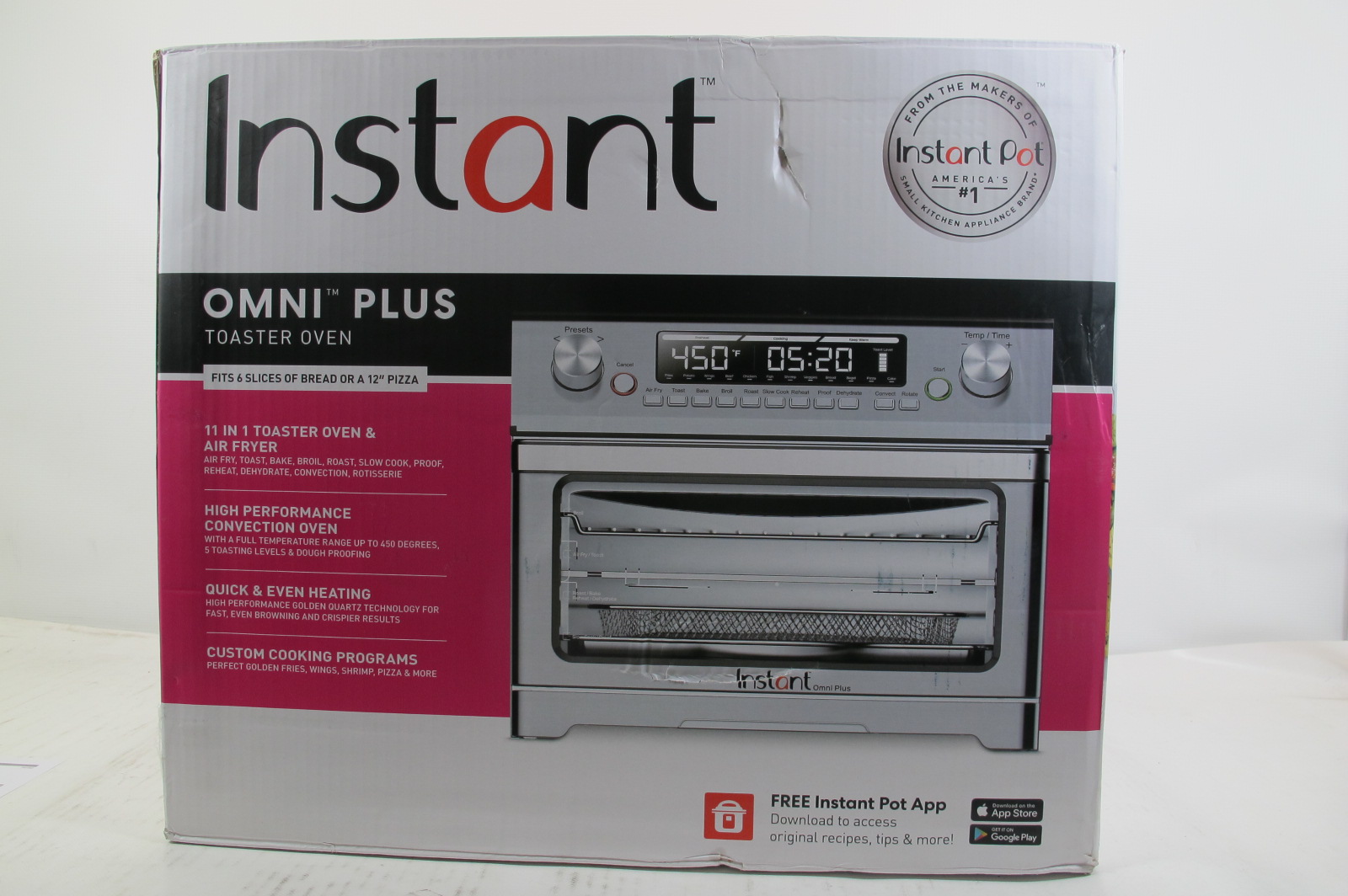 Instant Pot Omni Plus 11in1 Air Fryer Toaster Convection Oven eBay