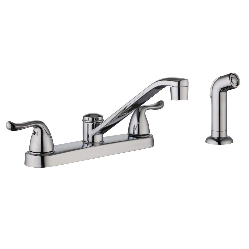 Glacier Bay Constructor 2 Handle Standard Kitchen Faucet Side Sprayer In Chrome 6925699945088 EBay