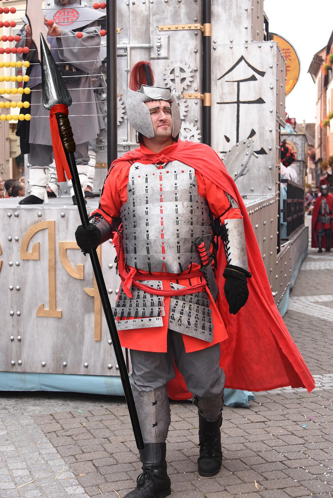 Medieval Knight Greek Spartan Helmet And Spear Prop Roman Gladiator Costume - Picture 3 of 29