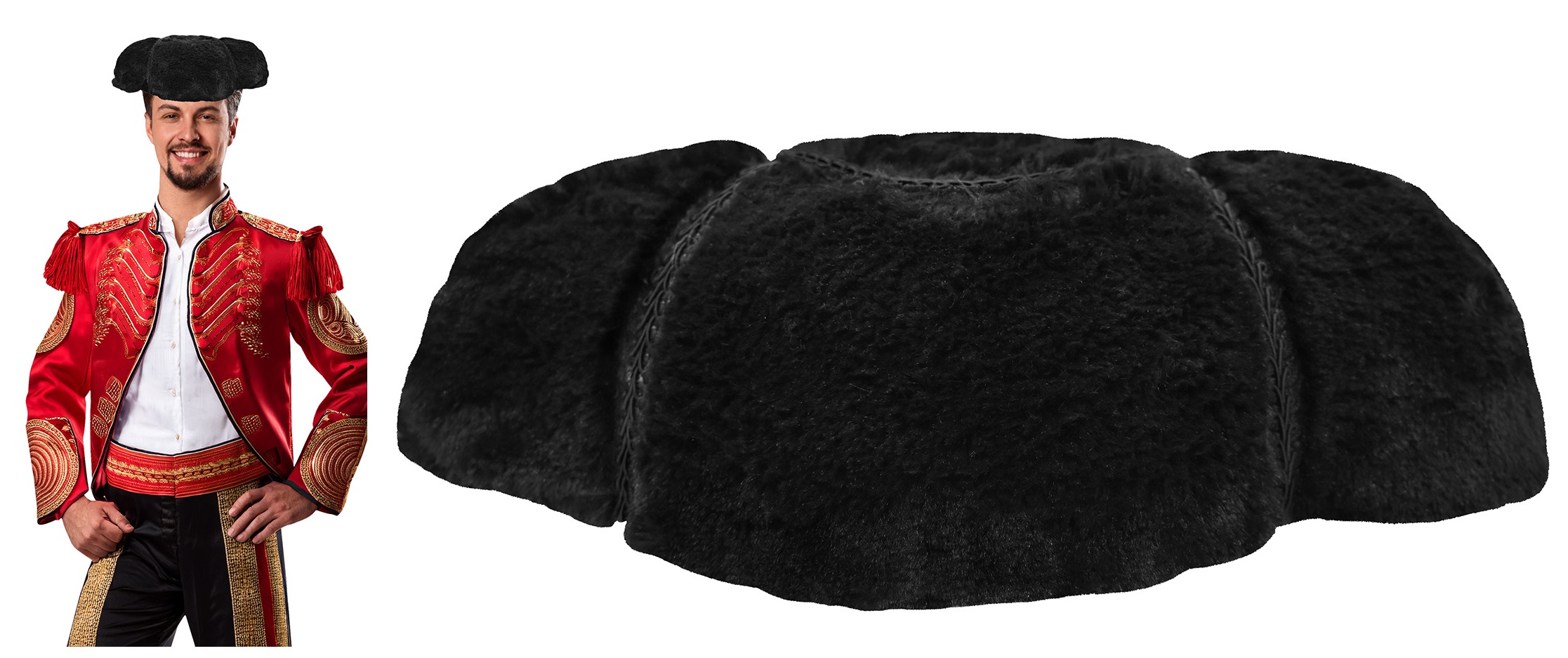 Adult Cosplay Deluxe Matador Hat Spanish Mexican Bullfighter 