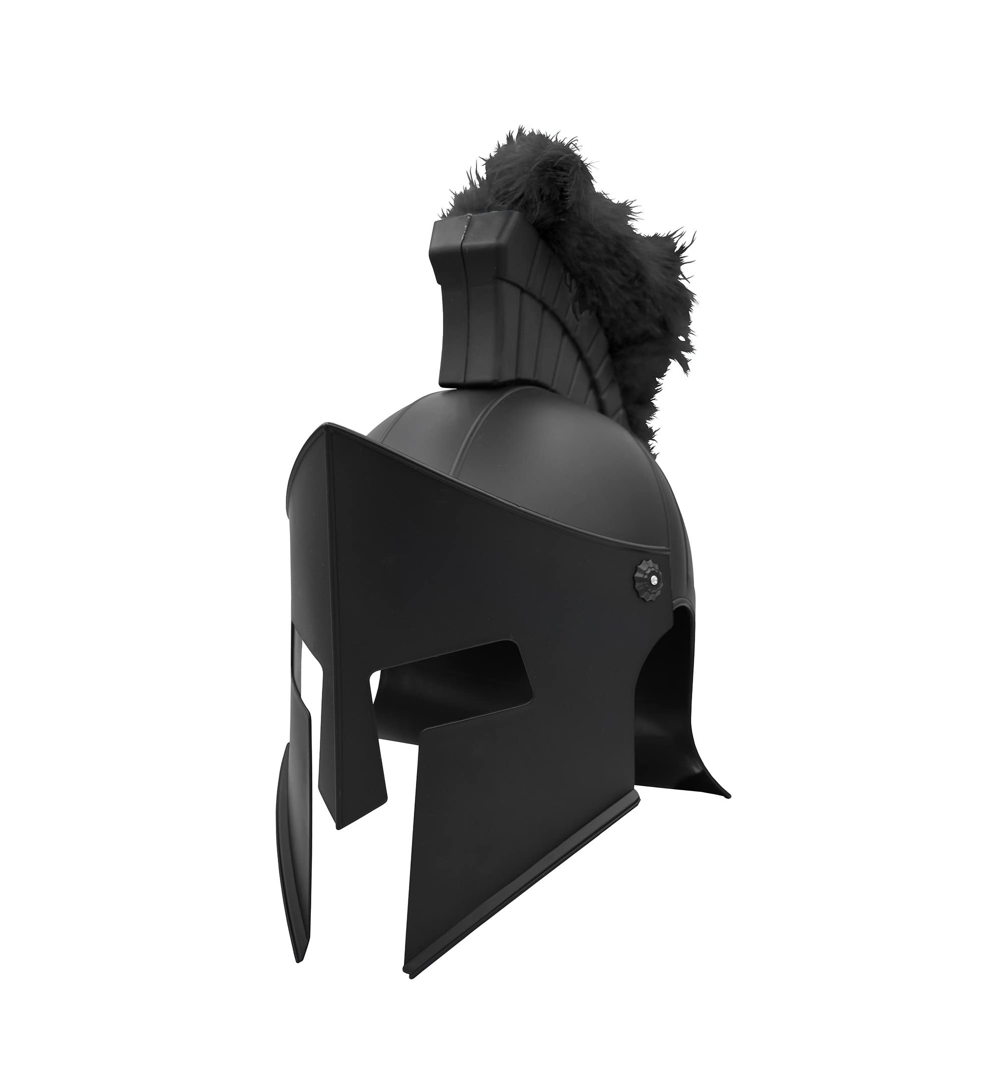 Medieval Knight Greek Spartan Helmet And Spear Prop Roman Gladiator Costume - Picture 10 of 29