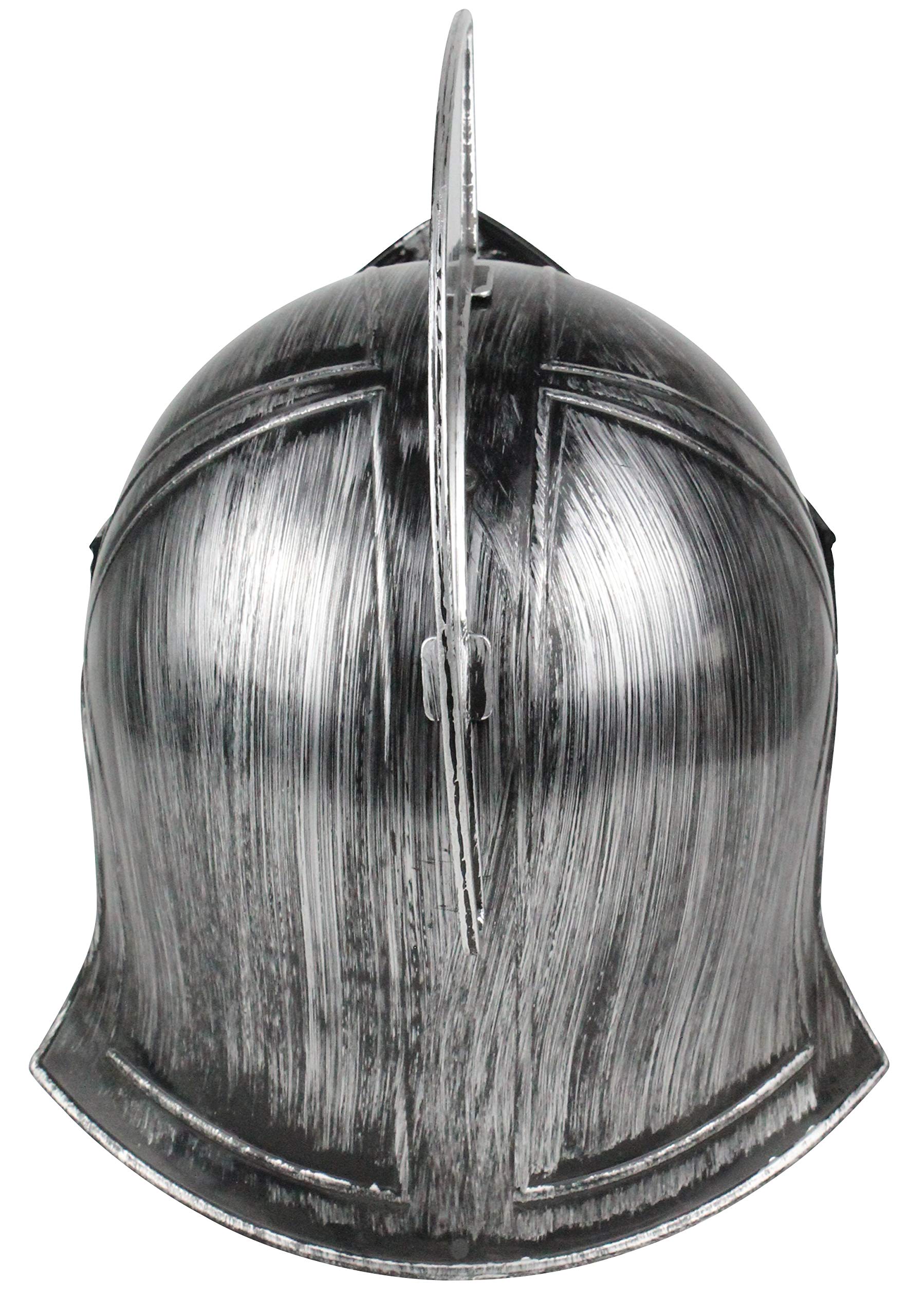 Medieval Knight Greek Spartan Helmet And Spear Prop Roman Gladiator Costume - Picture 29 of 29