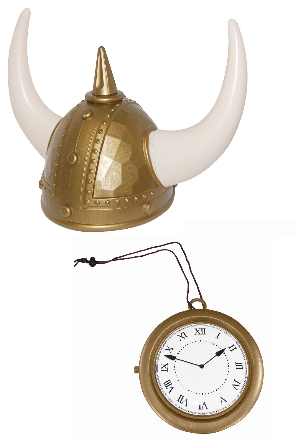 Deluxe Flava Flav Viking Helmet Clock Necklace Rapper Funny Costume Accessory Ebay