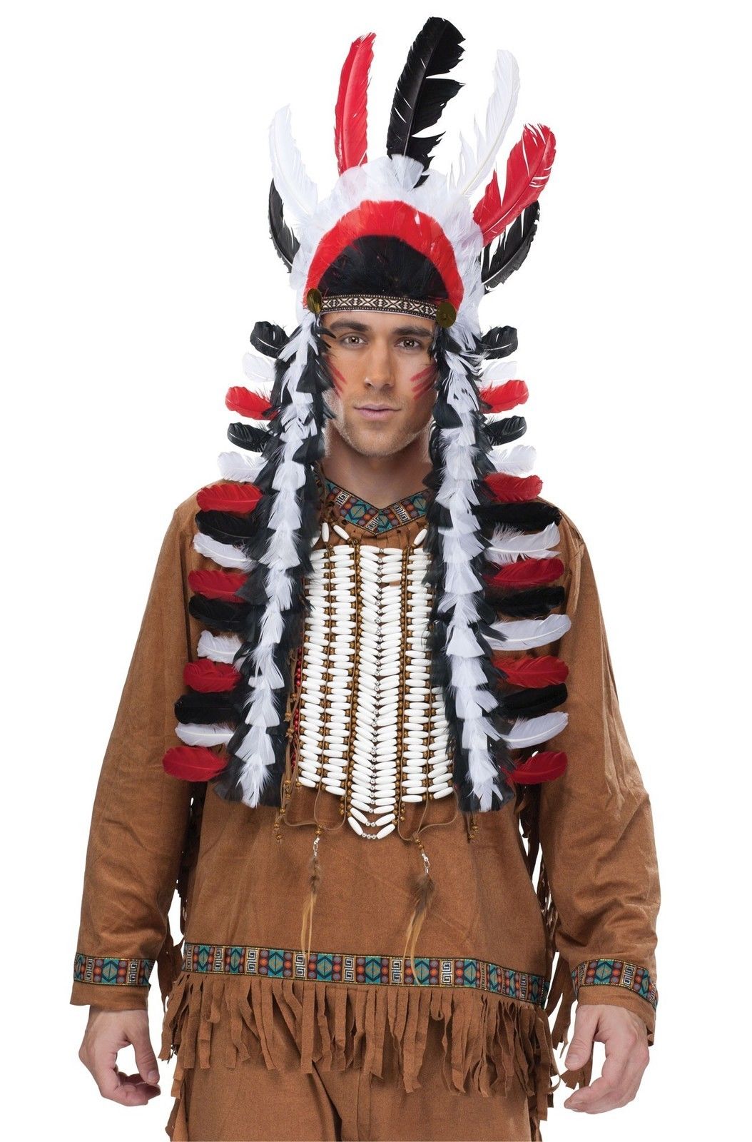 red indian costume male