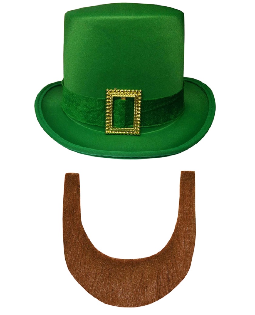 leprechaun beard and hat