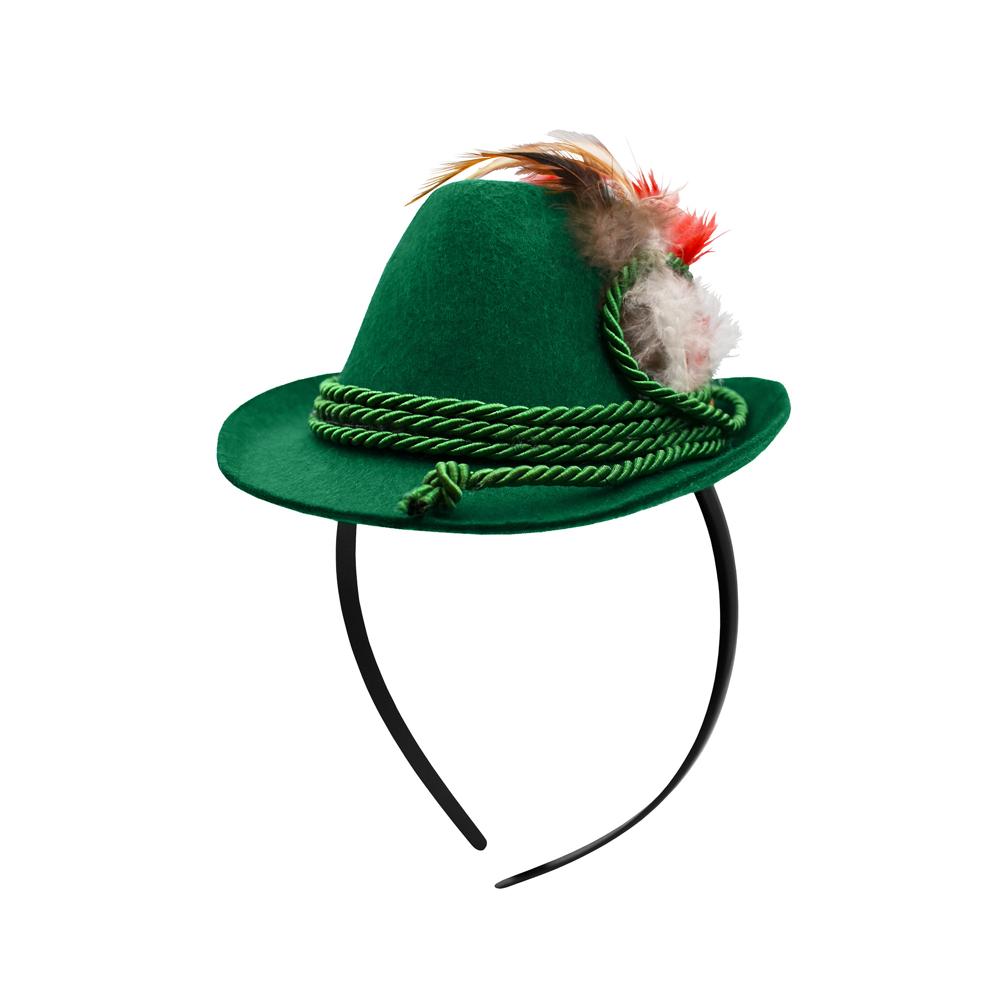 Adult Mini Oktoberfest Hat Headband Lederhosen Costume German Alpine Hat - Picture 10 of 17