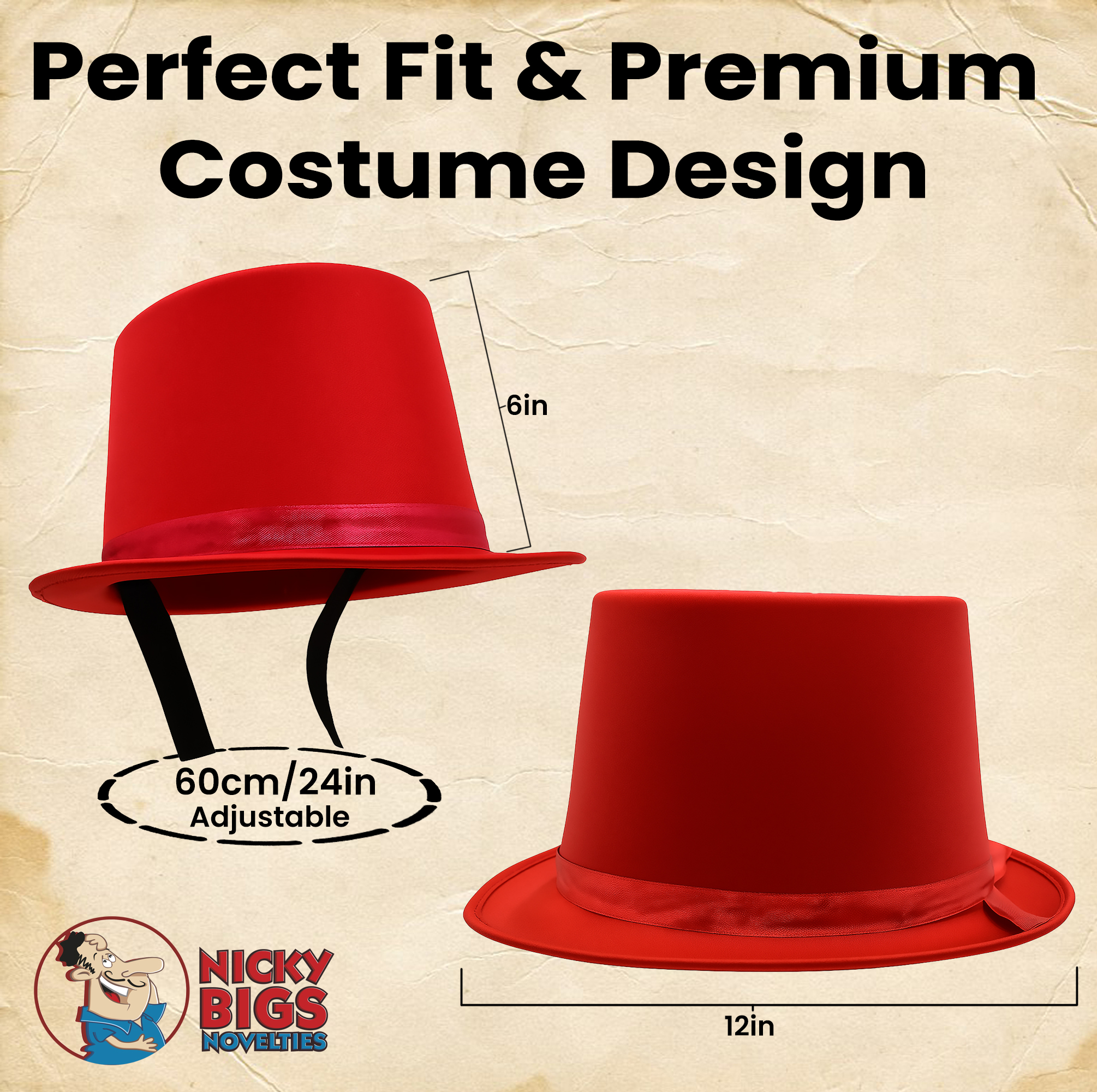 Adult Satin Top Hat Magician Gentleman Roaring 20s Tuxedo Formal