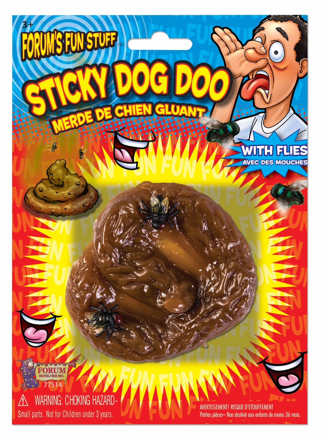 Fake Dog Sticky Dog Poop With Flies Doggie Poo Realistic Dirt Joke Gag Crap...