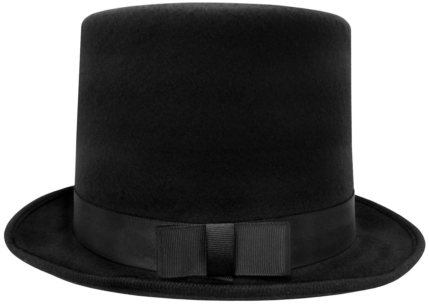 Top Hat Black Pressed Felt Dickens Era Victorian Gentleman's Costume Hat 