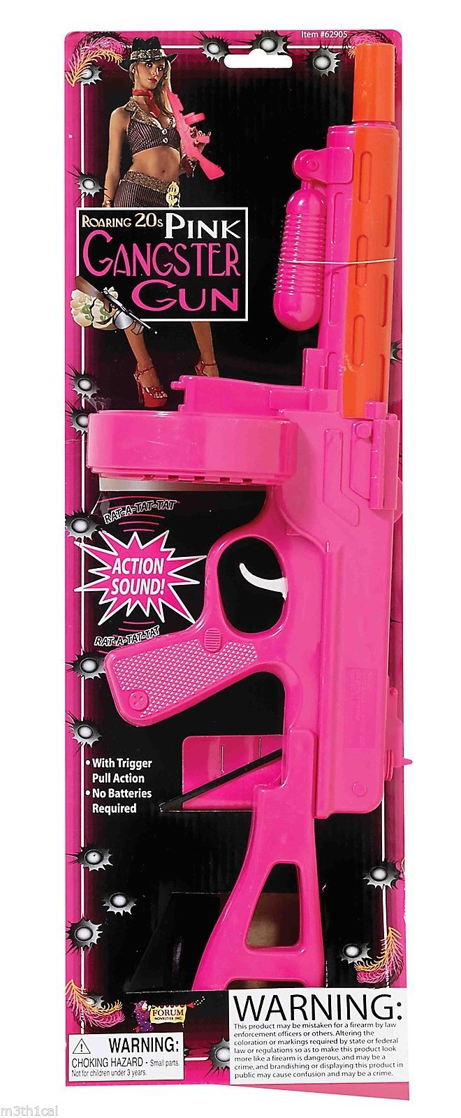 pink toy machine gun
