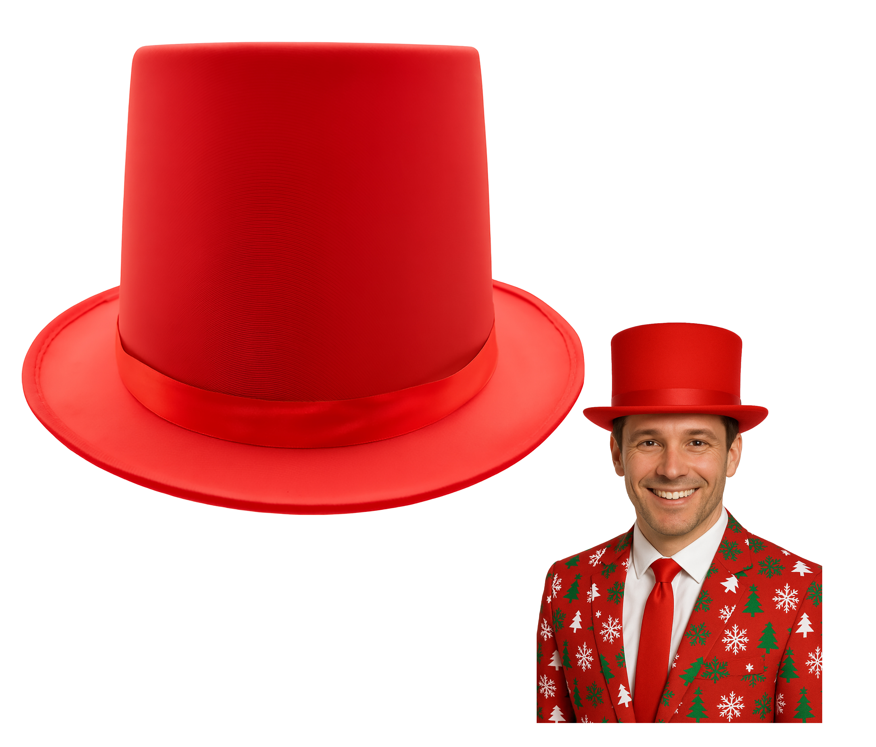 Adult Satin Top Hat Magician Gentleman Roaring 20s Tuxedo Formal Costume - Picture 41 of 56