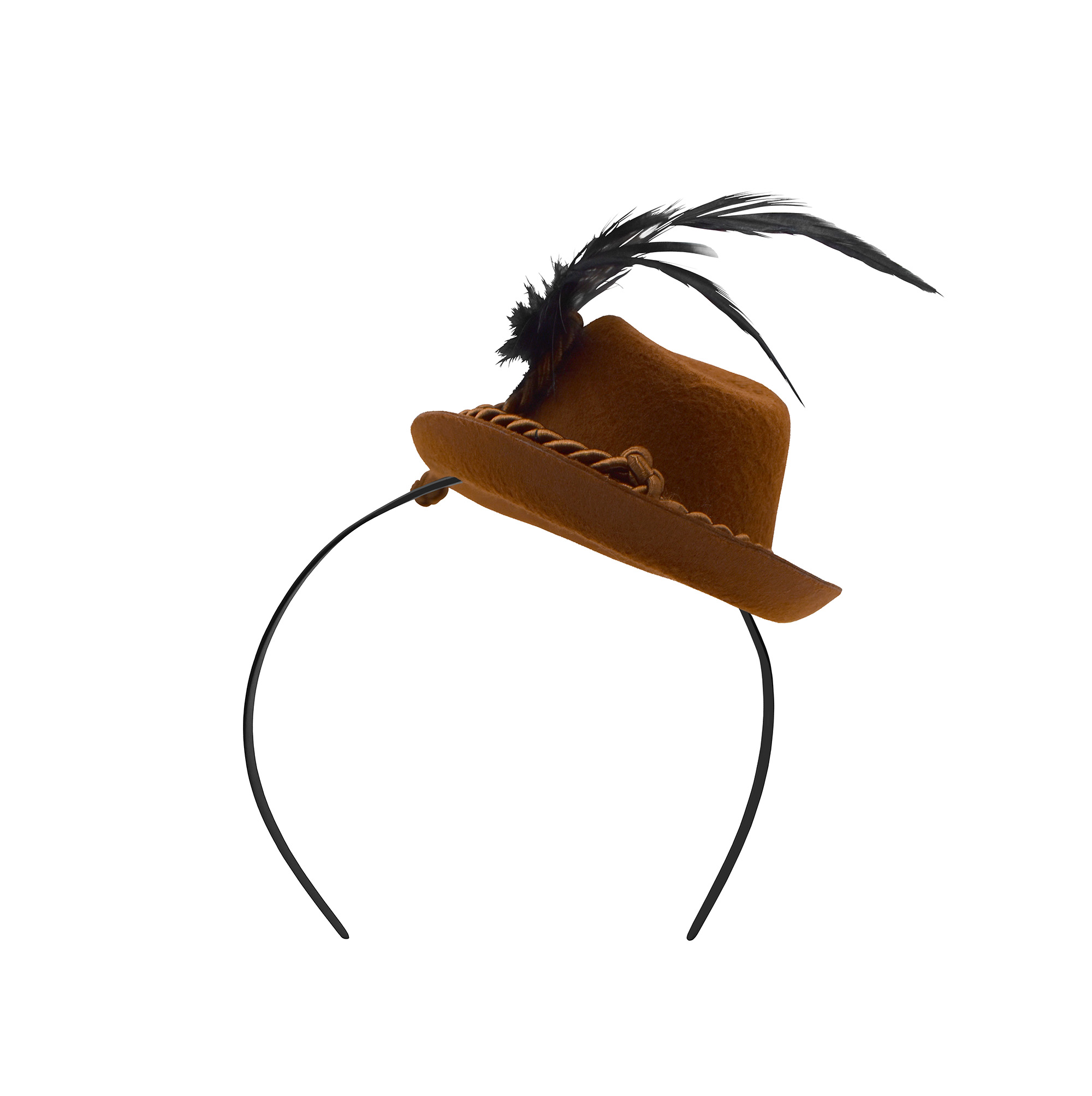 Adult Mini Oktoberfest Hat Headband Lederhosen Costume German Alpine Hat - Picture 8 of 17
