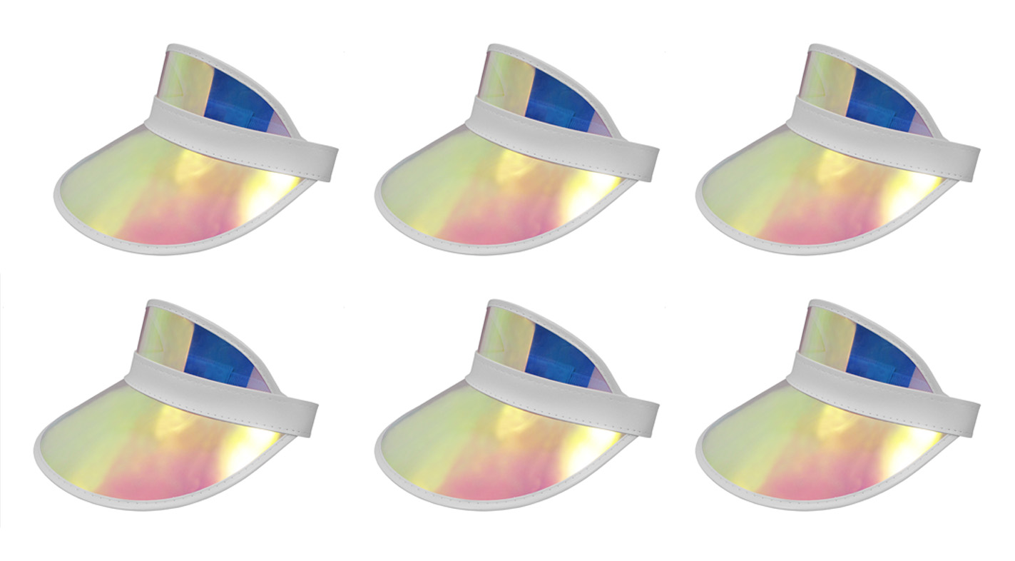 Tennis Beach Iridescent Mirrored Plastic Sun Vegas Golf 