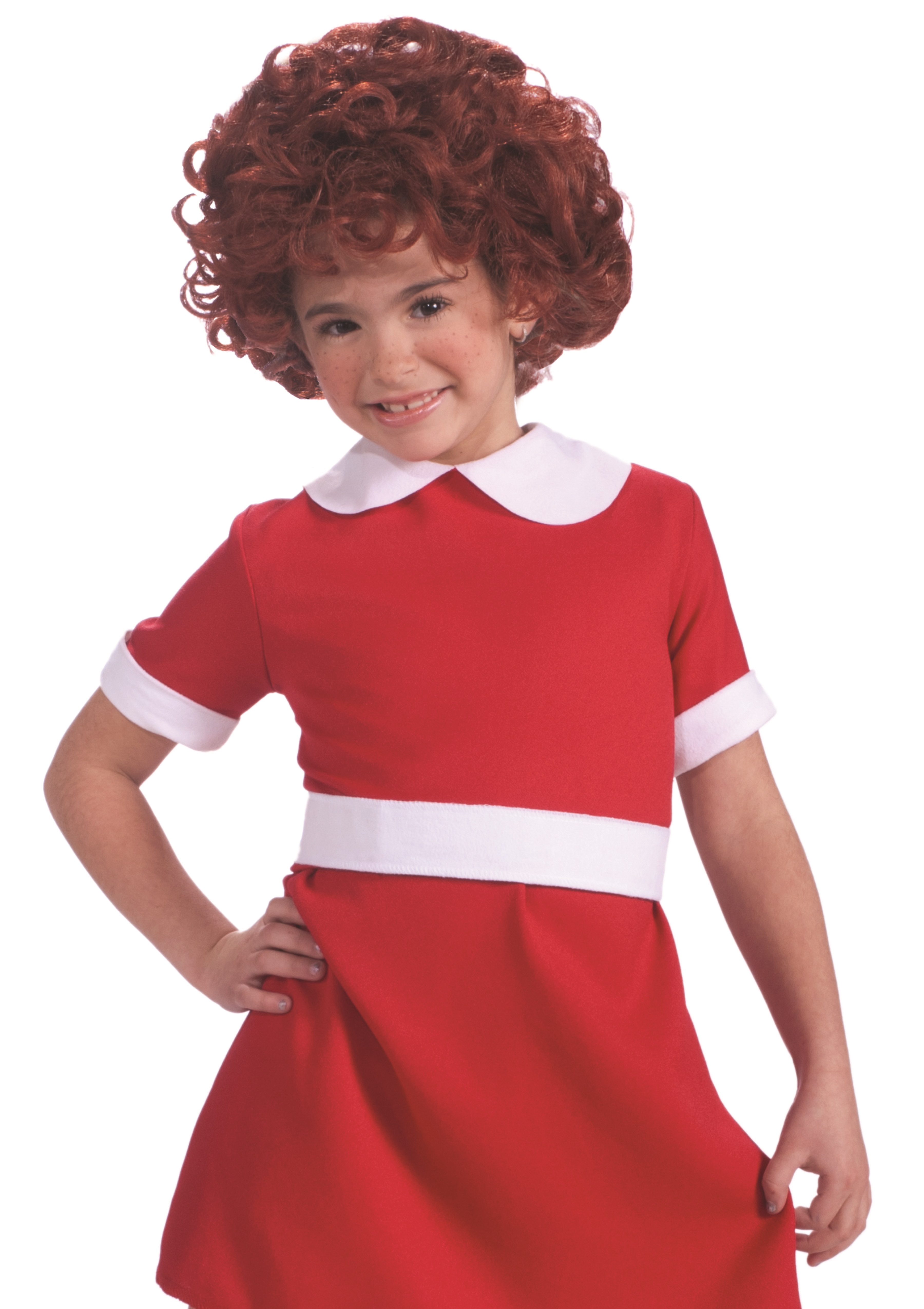 Red Curly Annie Wig Short Hair Orphan Musical Child Girls ...