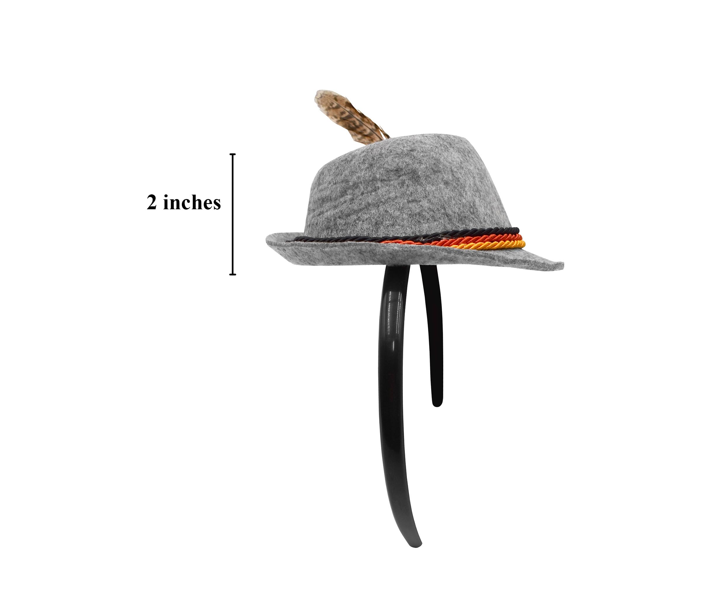 Nicky Bigs Novelties The Mini Yodeler Oktoberfest Alpine Hat Headband - Picture 13 of 19