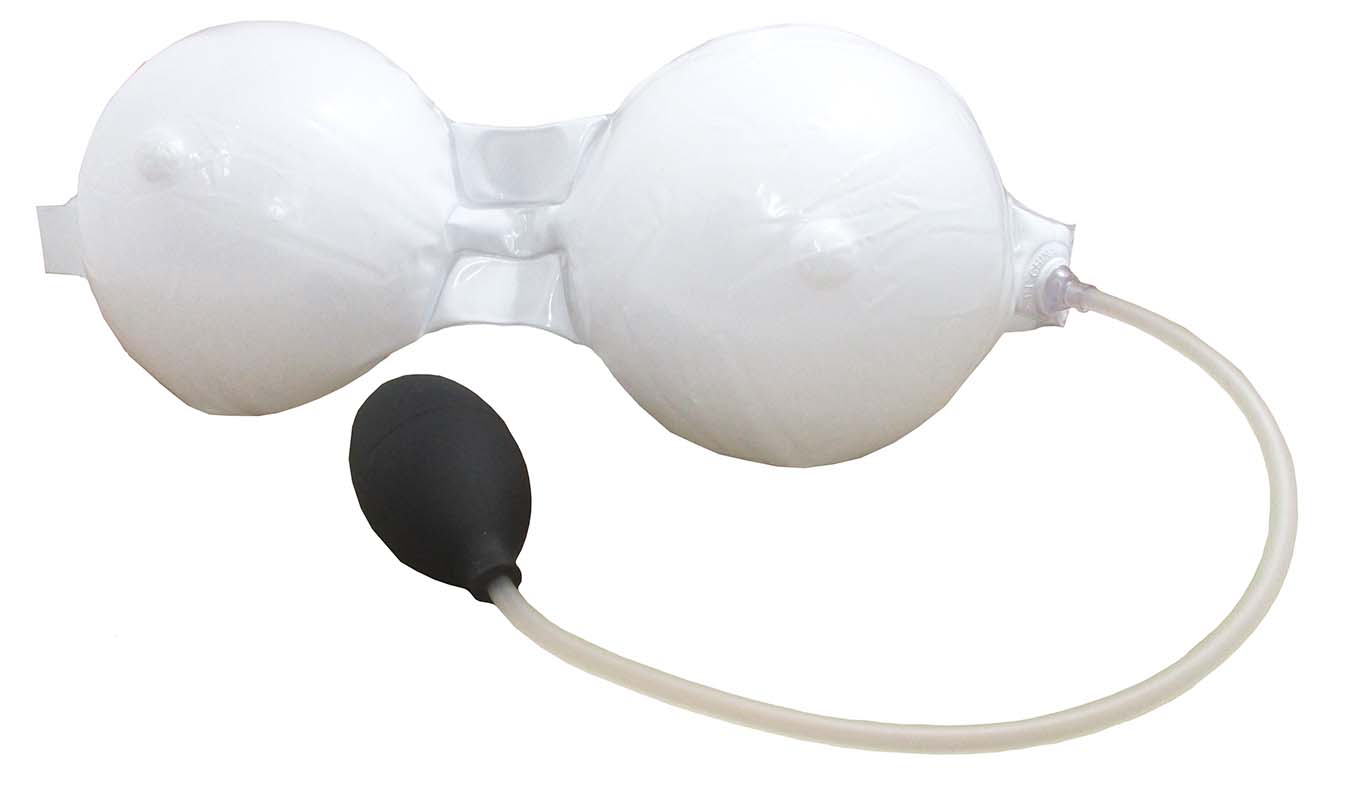Inflatable Fake Boobs Breast Novelty Gag Humor Costume Accessory Gift