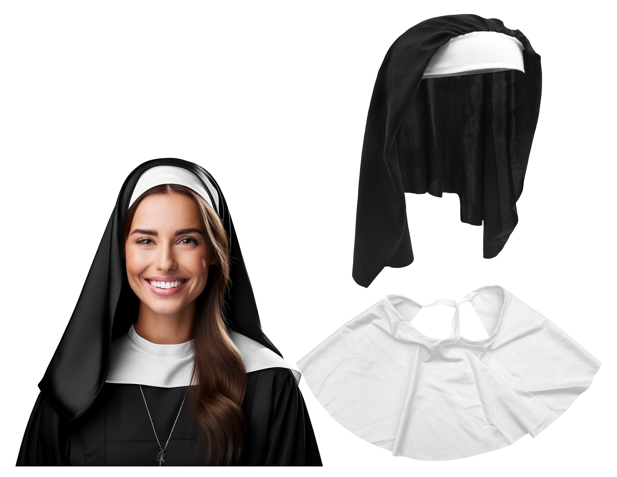 nun costume headpiece