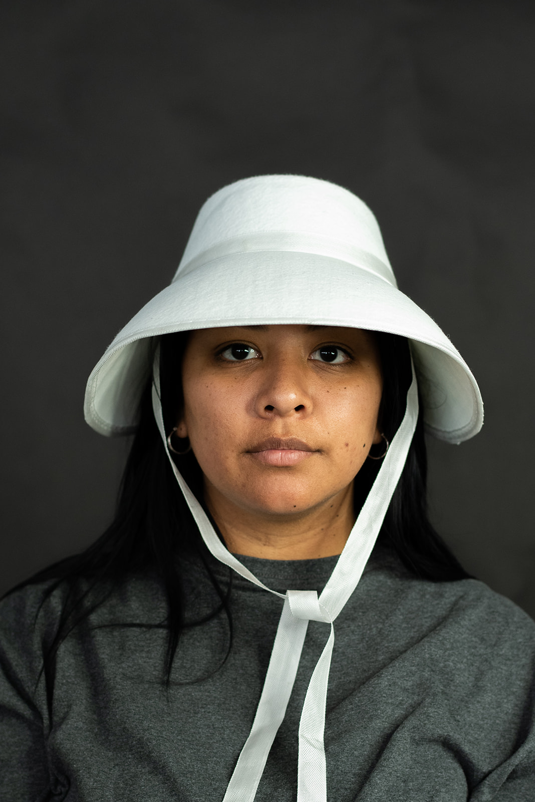 Adult Pilgrim Puritan Felt Victorian Bonnet Handmaids Frontier Costume Hat eBay