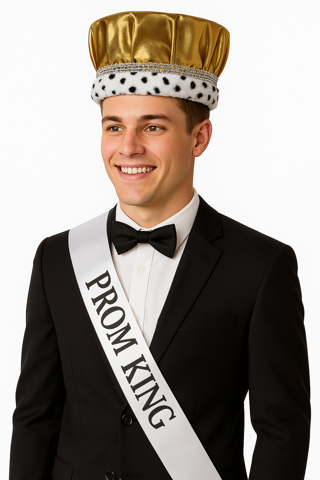 Adult King Queen Prom Formal Pageant Crown Folding Collapsible Top Hat Costume - Picture 4 of 22