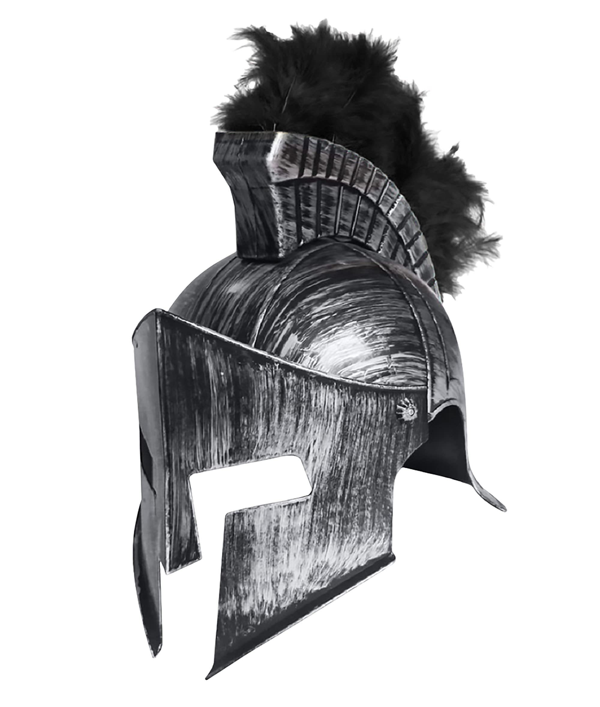 Medieval Knight Greek Spartan Helmet And Spear Prop Roman Gladiator Costume - Picture 21 of 29