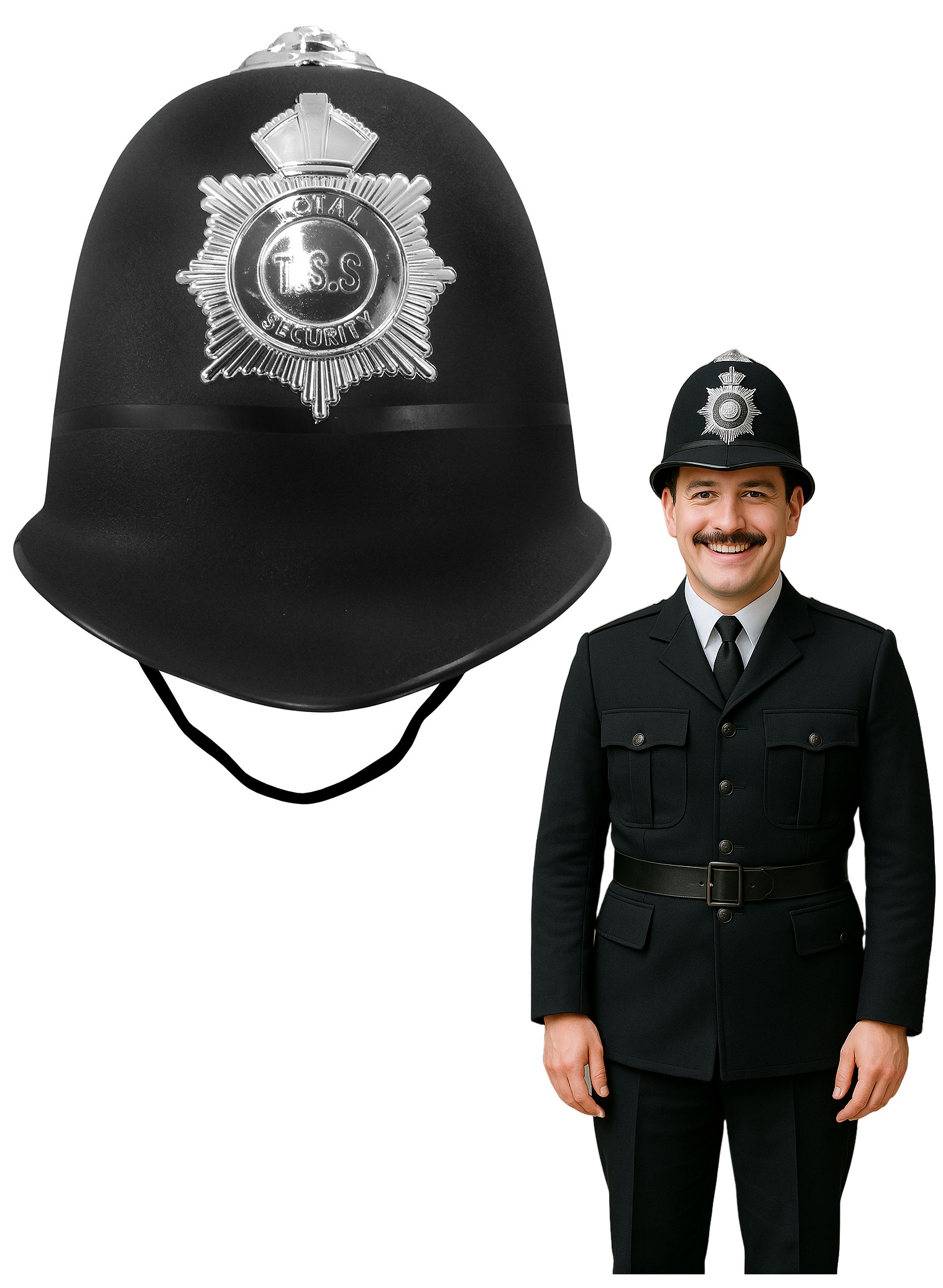 Tazza Personalizzata British Police Constable Con Pinguino In Costume | Regalo Unico Con Nome E Messaggio | Unigift Grande Capacità